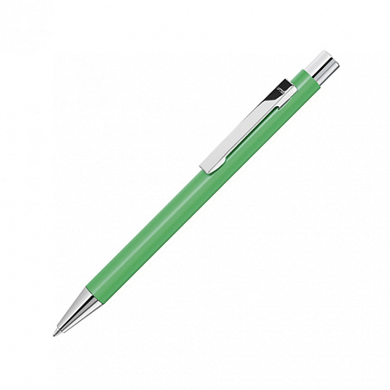 Ручка шарик/автомат "Straight Si" 1,0 мм, метал., синий/серебристый, стерж. синий