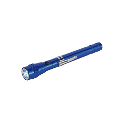 Фонарик LED "Reflect" метал., с выдвижн. ручкой и магнитом, карт. упак., синий