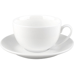 Набор чайный 2 чашки+2 блюдца, 250 мл. "WL-993000/2С Olivia" подарочн. упак., белый