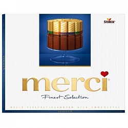 Конфеты "Merci Finest Selection" 250 гр., молочный, ассорти