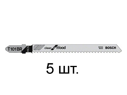 Пилка лобз. по дереву T101BR (5 шт.) BOSCH