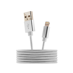 Кабель CNS-MFIC3PW (Lightning to USB cable) CANYON Charge & Sync MFI 1m, Pearl White
