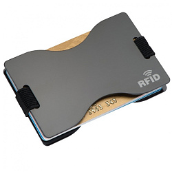 Футляр д/кредитных карт "Rfid Gladstone" метал., черный