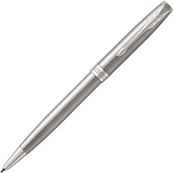 Ручка шарик/автомат "Sonnet Core K526" 1 мм, метал., подарочн. упак., серебристый, стерж. черный