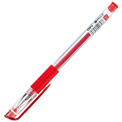 Ручка гелевая "Daily" 0,5 мм, пласт., прозр., стерж. красный
