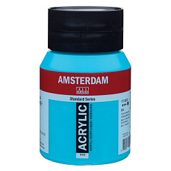 Краски акриловые "Amsterdam" 522 бирюзовый синий, 500 мл., банка