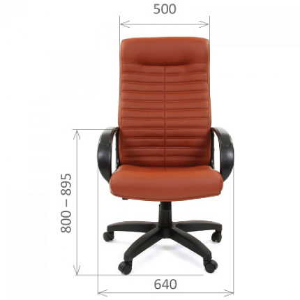 Кресло д/руководителя CHAIRMAN 480 LT серый, экокожа