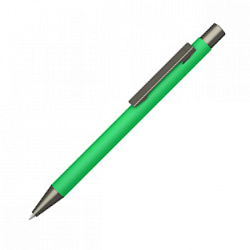 Ручка шарик/автомат "Straight Gum" 1,0 мм, метал., софт., т.-зеленый/антрацит, стерж. синий