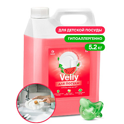 Средство д/мытья посуды "Velly Sensitive арбуз" 5,2 кг