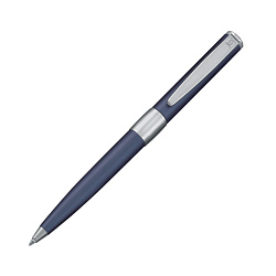 Ручка шарик/автомат "Image Chrome" 1,0 мм, метал., матов., синий/серебристый, стерж. синий