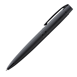 Ручка шарик/автомат "Vip Gum" 1,0 мм, метал., черный, стерж. синий