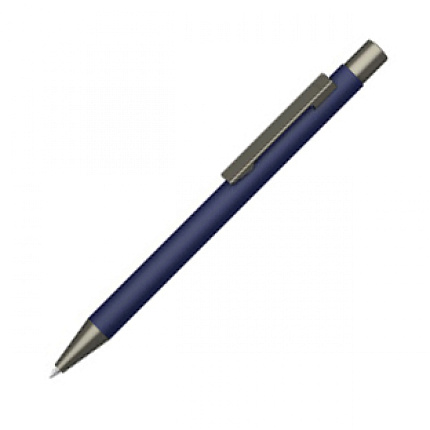 Ручка шарик/автомат "Straight Gum" 1,0 мм, метал., софт., т.-зеленый/антрацит, стерж. синий