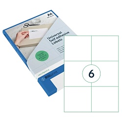 накл. 105х99  бел.   6/100 Rillprint new