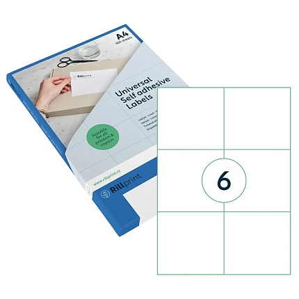 накл. 105х99  бел.   6/100 Rillprint new