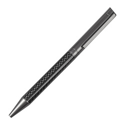 Ручка шарик/автомат "Carbon Line Black" 1,0 мм, метал., черный/графит, стерж. синий