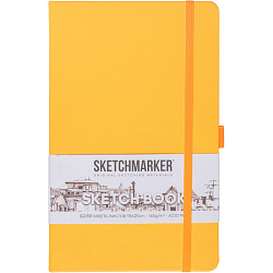Скетчбук "Sketchmarker" 13*21 см, 140 г/м2, 80 л., оранжевый неон