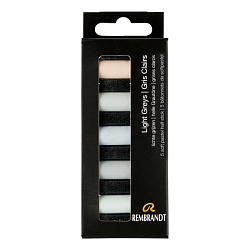 Пастель мягкая "Rembrandt Half Pastel" набор, 5 цв., светлые серые