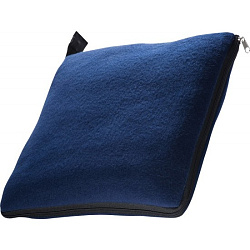Плед-подушка "Radcliff" 120*180 см, флис., т.-синий