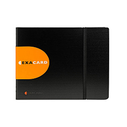 Визитница настольная 200*250 мм, 240 карт. "Exacard" пласт., горизонтальная, черный