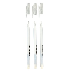 Ручка капиллярная "Sketchmarker" 0.6 мм, набор 3 шт., белый, золото, серебро