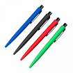 Ручка шарик/автомат "Lumos M Gum" 1,0 мм, метал., матов., софт., синий/черный, стерж. синий