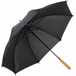 Зонт-трость п/автомат. 103 см, ручка дерев. "Limbo" черный