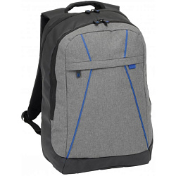 Рюкзак "Split" полиэстер./ПВХ, серый/синий