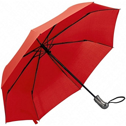 Зонт складной автомат. 96 см, ручка пласт. "Bixby" красный