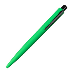 Ручка шарик/автомат "Lumos M Gum" 1,0 мм, метал., матов., софт., зеленый/черный, стерж. синий