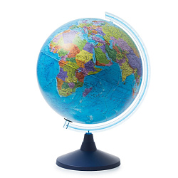 Глобус 40 см полит. "Мир" классик евро, подставка из цв. пластика