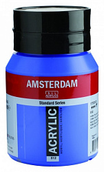Краски акриловые "Amsterdam" 512 кобальт синий ультрамариновый, 500 мл., банка