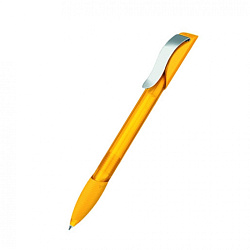 Ручка шарик/автомат "Hattrix Clear SG MC" 1,0 мм, пласт./метал., прозр., оранжевый, стерж. синий