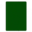 Папка на резинках 15 мм. "Office Products" пласт., зелёный