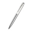 Ручка шарик/автомат "Nautic" 1,0 мм, метал., белый/серебристый, стерж. синий