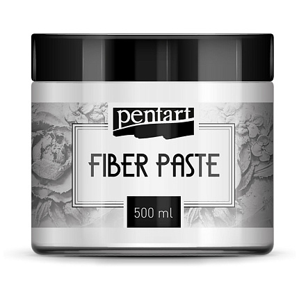 Текстурная паста "Pentart Fiber paste" 500 мл, белый