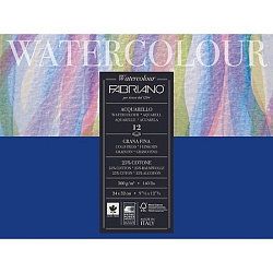 Блок-склейка бумаги для акварели "Watercolour Studio" 25% хлопок, 24*32 см, 300 г/м2, хол. пресс, 12 л.