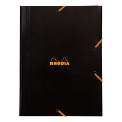 Папка на резинках А4 40 мм. "Rhodia" карт., черный