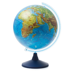 Глобус 40 см физич. "Мир" классик евро, с подсвет., подставка из цв. пластика