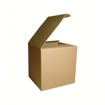 Коробка д/кружки 100*100*100 мм, картон., коричневый