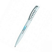 Ручка шарик/автомат "New Spring Polished MC" 1,0 мм, пласт., глянц., белый, стерж. синий