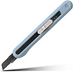 Нож для бумаги мал. "Deli Nusign" 9 мм, усиленный, синий