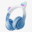 наушники беспровод. MIRU CAT EP-W10 Bluetooth, голубой