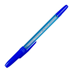 Ручка шарик. "Vitolina" 1,0 мм, пласт. прозр., стерж. синий