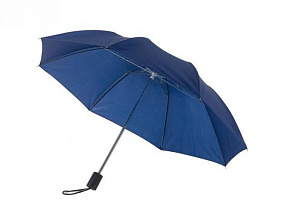 Зонт складной механ. 85 см, ручка пласт. "Regular" т.-синий