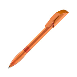 Ручка шарик/автомат "Hattrix Clear SG" 1,0 мм, пласт., прозр., оранжевый, стерж. синий