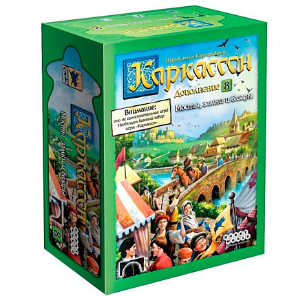 Игра настольная "Каркассон 8: Мосты, замки и базары" (915224)