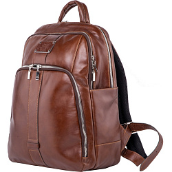Рюкзак д/ноутбука "015-BR" кож., коричневый
