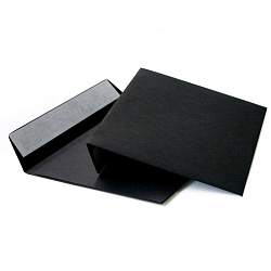 конверт 114 х162, С6, черный,120г, силикон. зам. 1 шт.