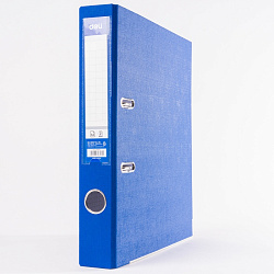 Папка регистратор А4, ПВХ Эко, 50 мм. "Deli" синий
