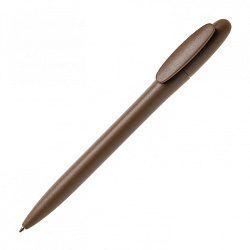 Ручка шарик/автомат "Bay MATT" 1,0 мм, пласт., матов., коричневый, стерж. синий